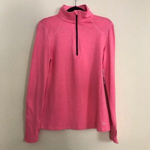 Everlast Performance Pink Half Zip Pullover Sz M